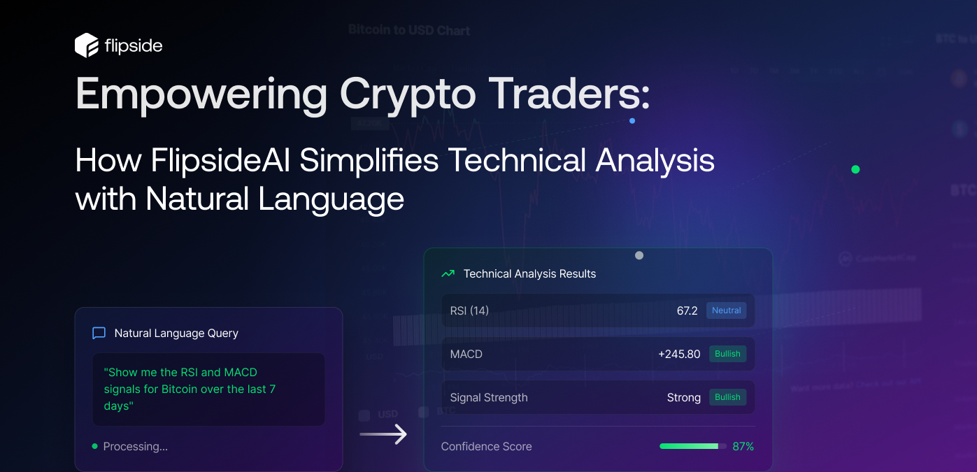 Empowering Crypto Traders: How FlipsideAI Simplifies Technical Analysis with Natural Language